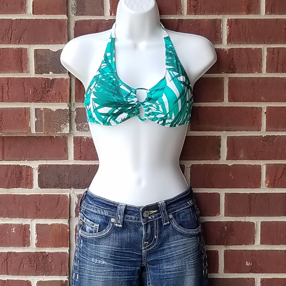 LA Hearts swim suit halter top